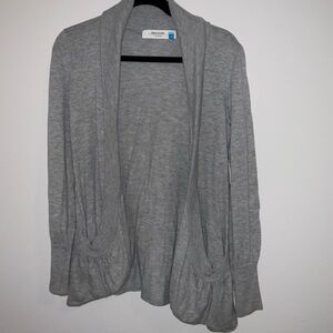 sparrow blend cardigan gray size medium casual neutral basic